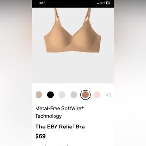 New in Package The Eby Relief Bra Nude XL